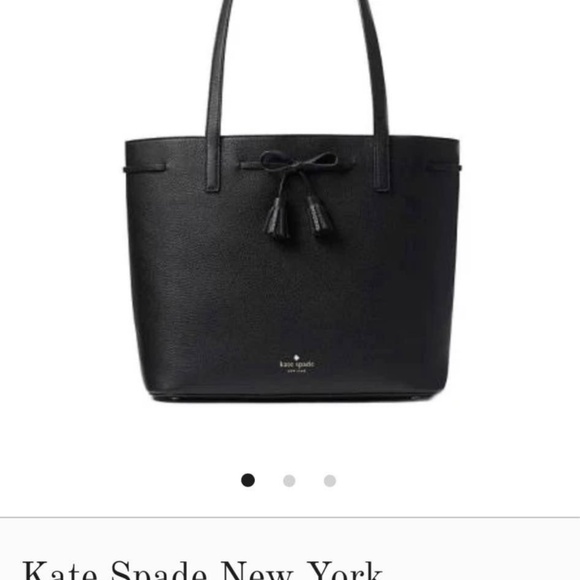 Kate Spade Hayes Street Nandy noir en cuir  GRAND - Picture 9 of 9